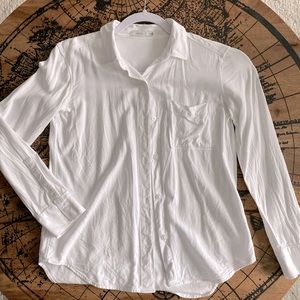 Aritzia White Button Up Shirt XS Talula Brand